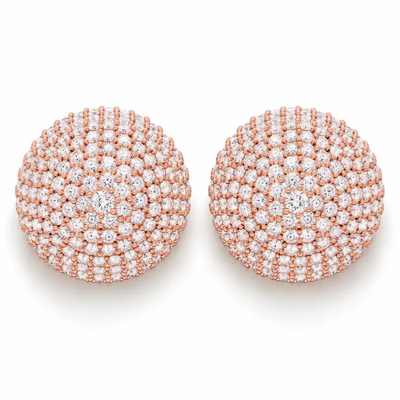 Kensington Pave Dome Earrings
