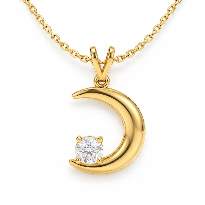 Paddington Crescent Moon Pendant
