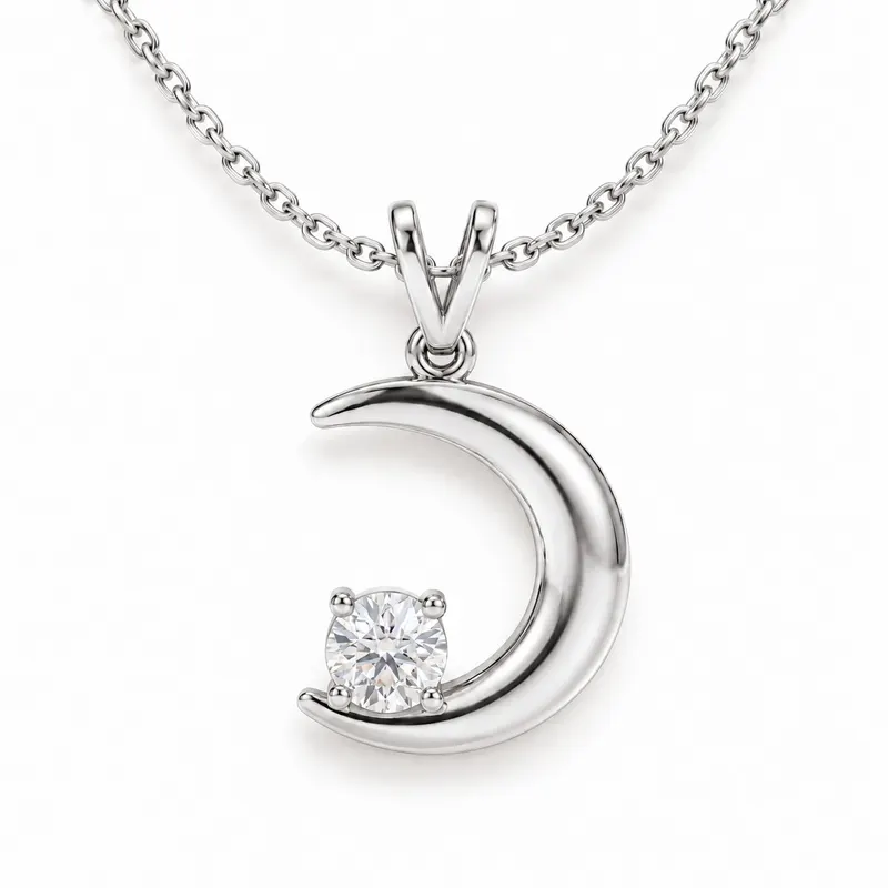Paddington Crescent Moon Pendant