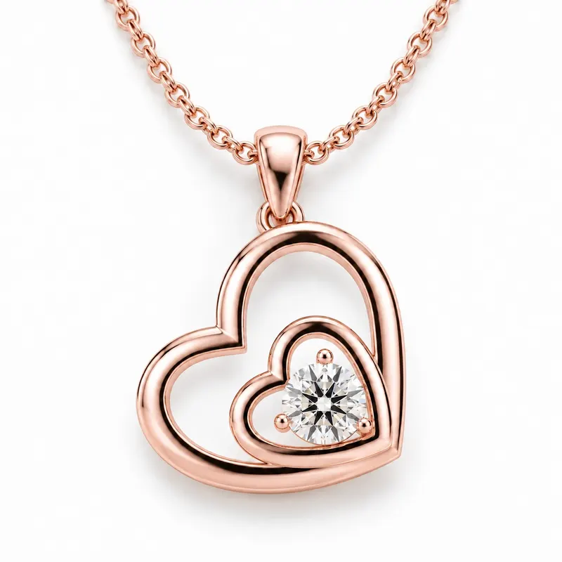 Regent Heart Within A Heart Pendant
