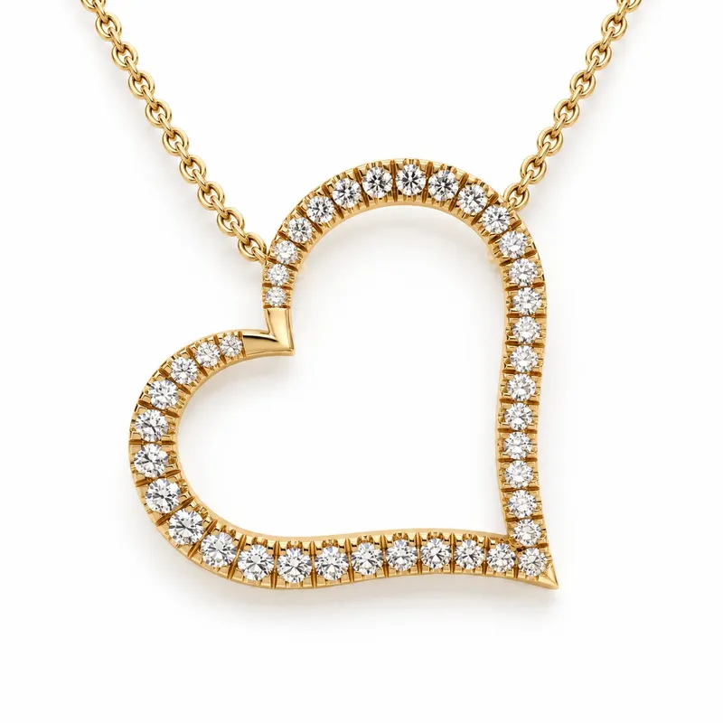 Seymour Tilted Heart Pendant