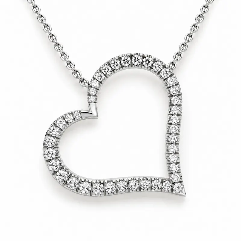 Seymour Tilted Heart Pendant
