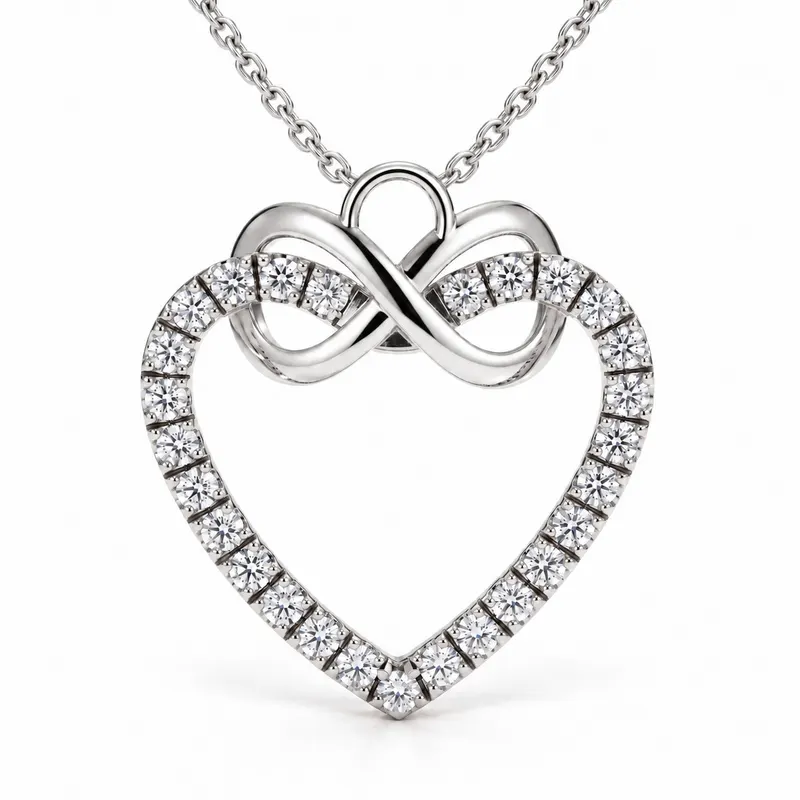 Welbeck Infinity Heart Pendant