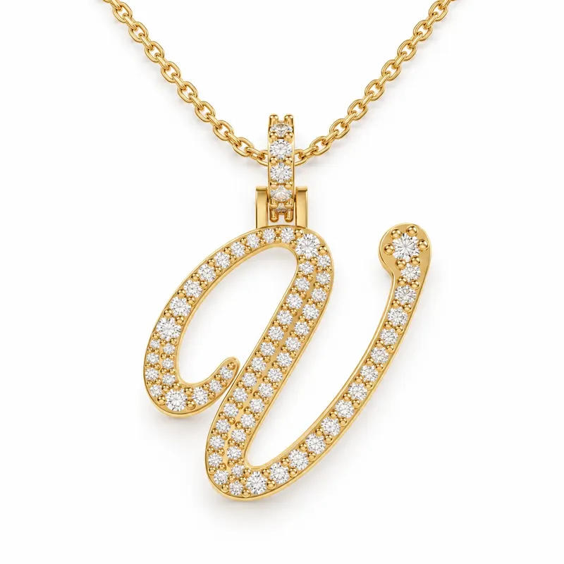 Letter V - Windsor Pendant
