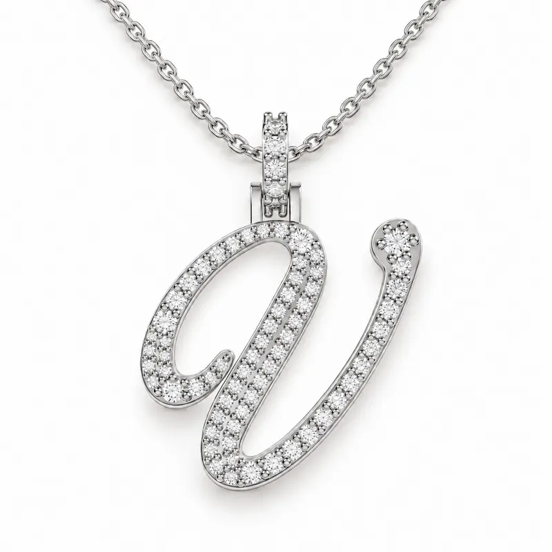 Letter V - Windsor Pendant