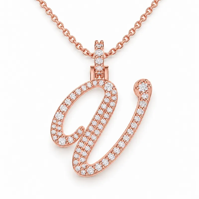 Letter V - Windsor Pendant