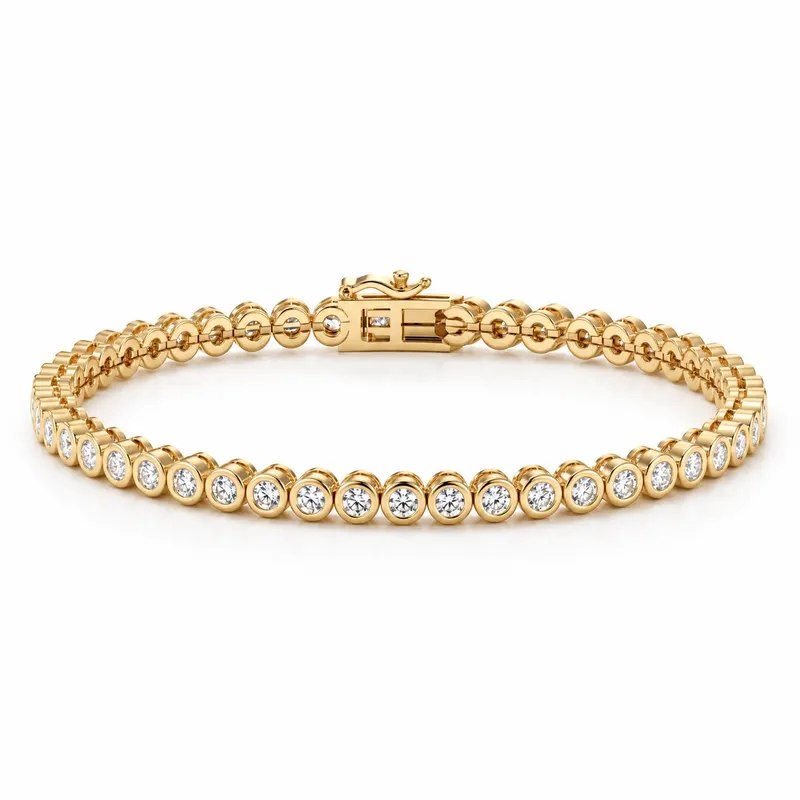 Cremorne Bold Bezel Tennis Bracelet