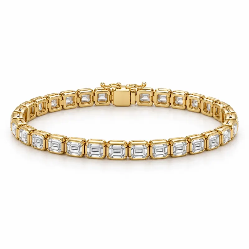 Sloane Emerald Cut Tennis Bracelet (80 Pointer)