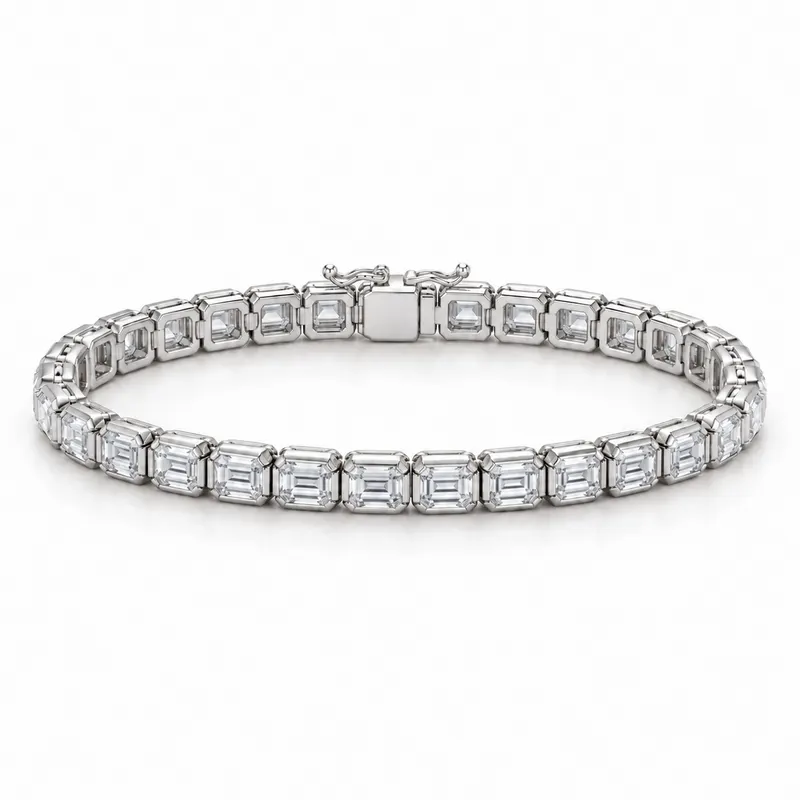Sloane Emerald Cut Tennis Bracelet (80 Pointer)