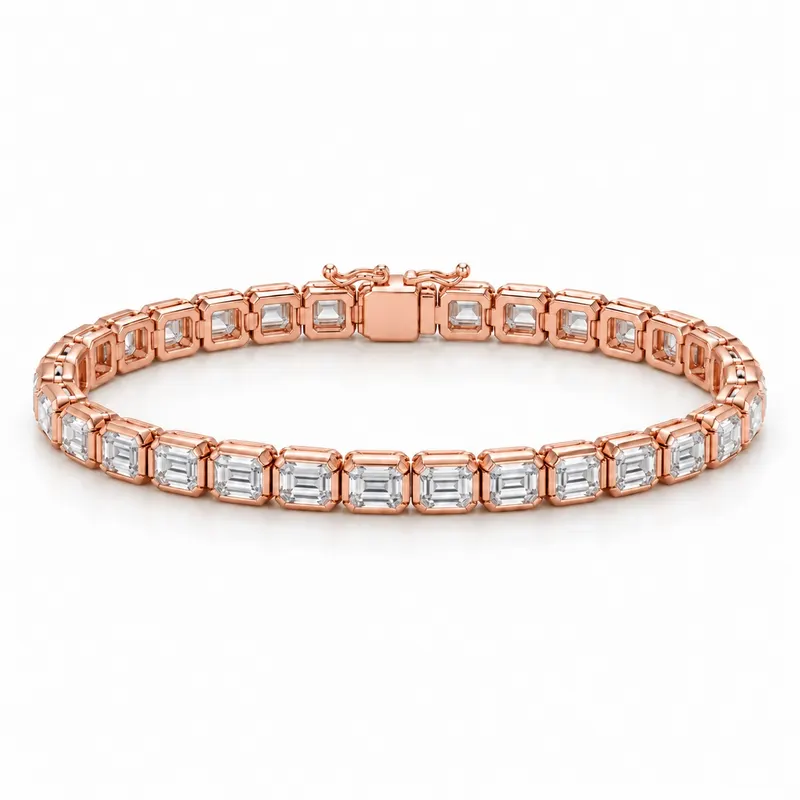 Sloane Emerald Cut Tennis Bracelet (80 Pointer)