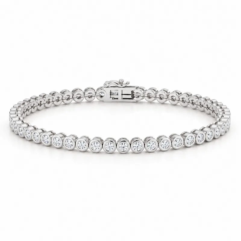 Torrington Round Bezel Tennis Bracelet
