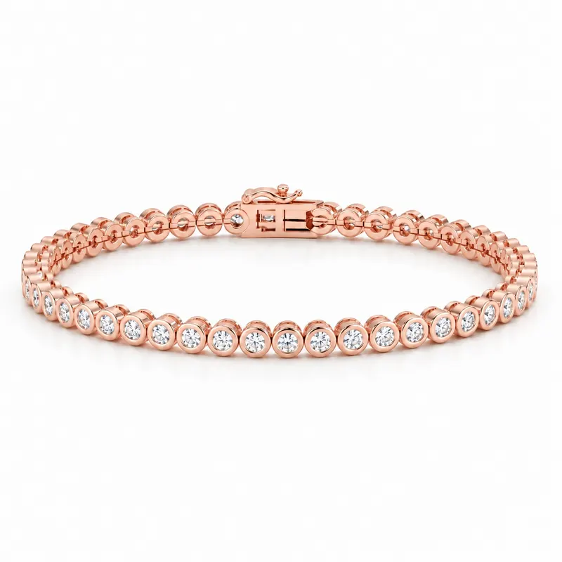Torrington Round Bezel Tennis Bracelet