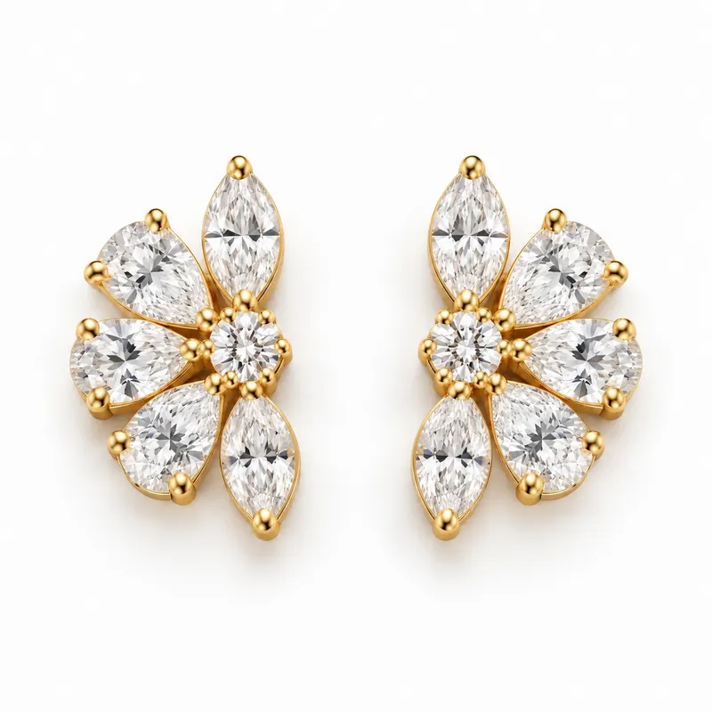 The Flora Fan Earrings