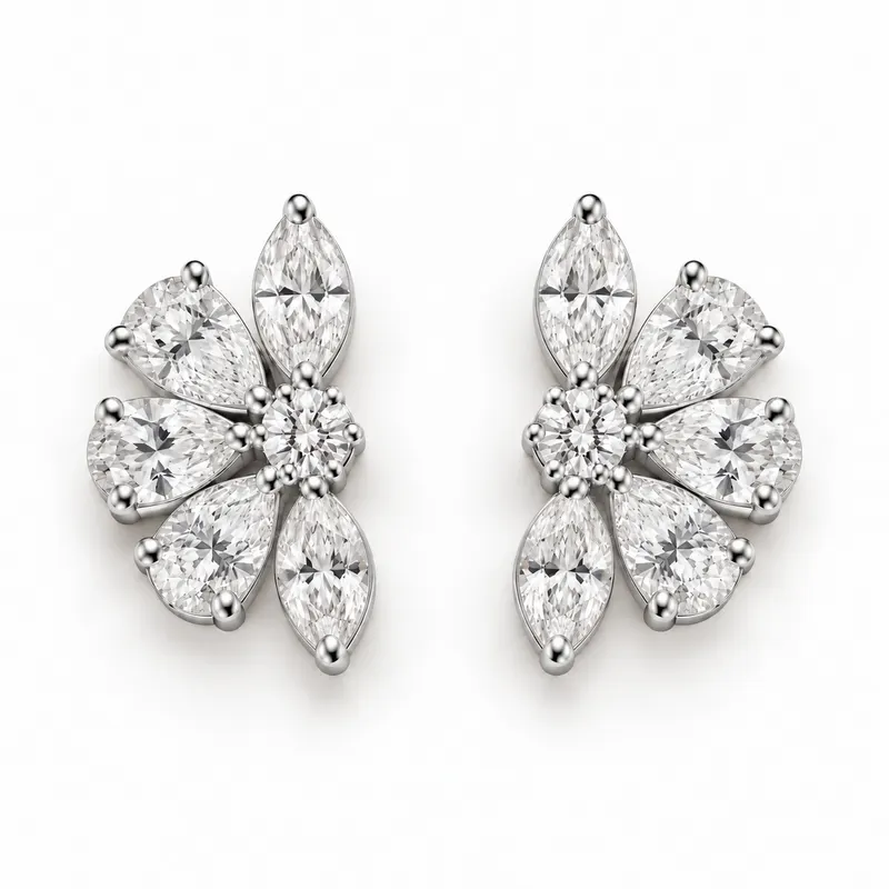 The Flora Fan Earrings